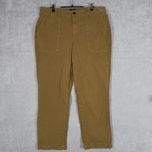 Orvis Womens 1856 Stretch Poplin Utility Pants Field Khaki Size 16